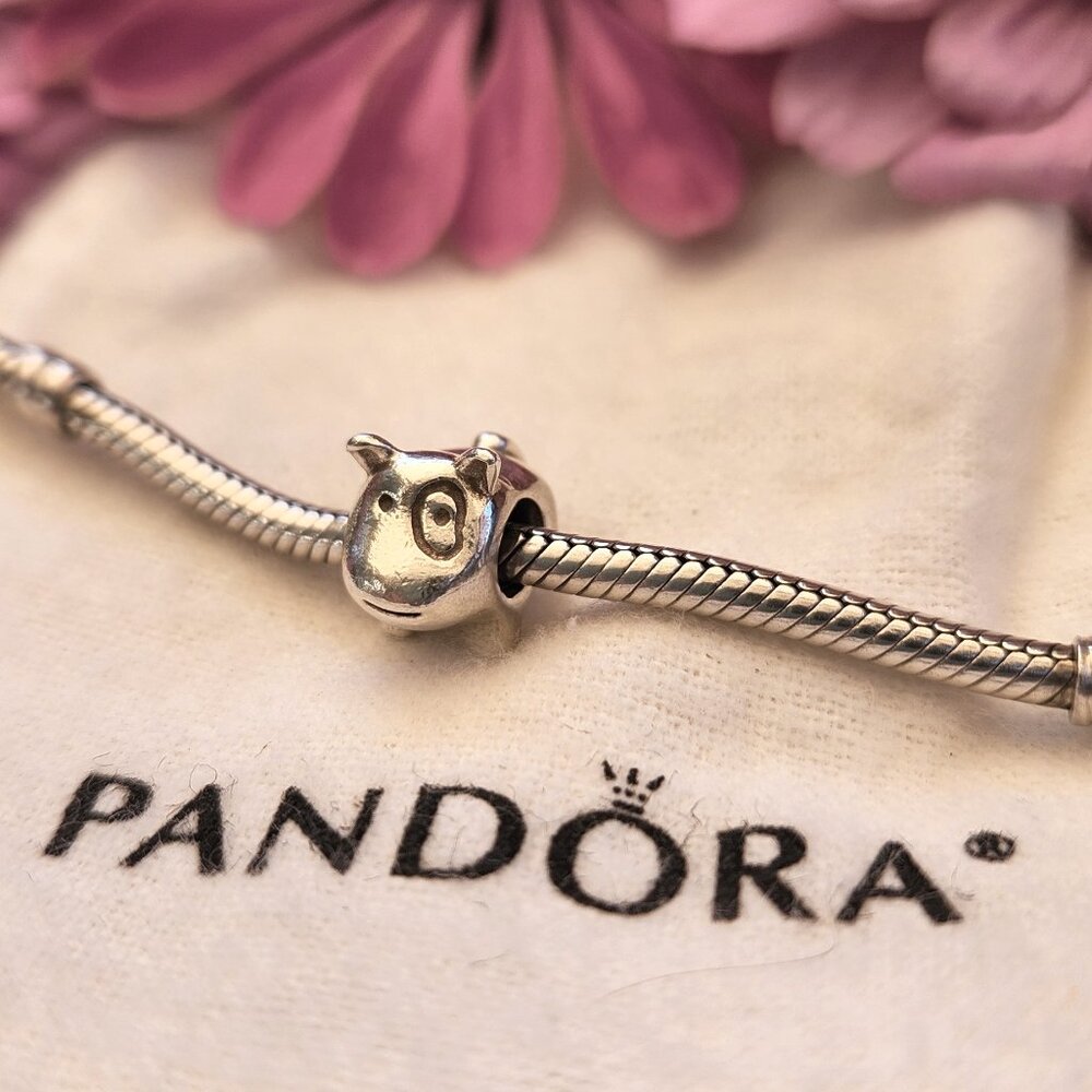 Authentic Pandora Retired Doggie Sterling Silver Charm